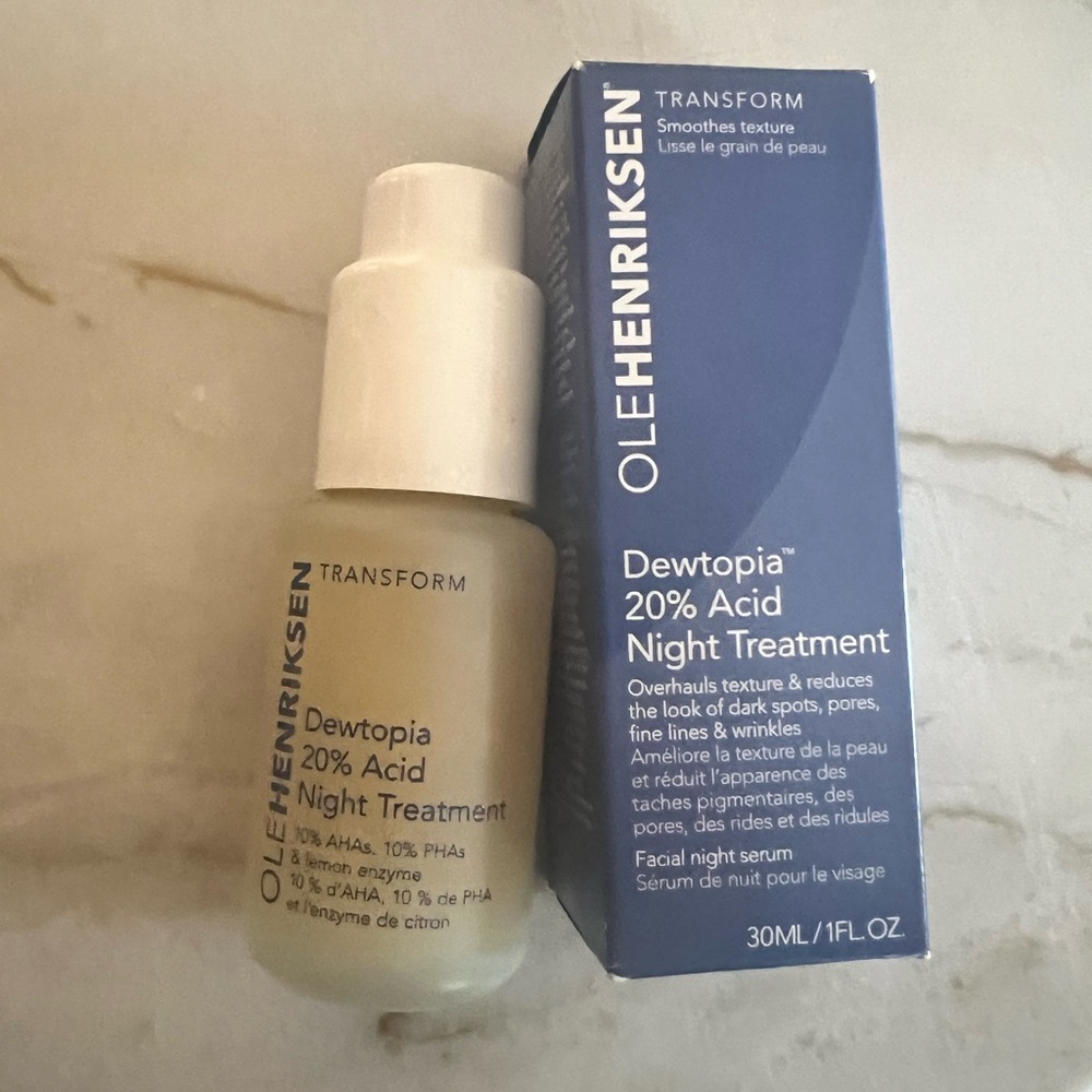 NIB Brand New OLEHENRIKSEN Dewtopia 20% PHA/AHA Retexturizing Night Serum